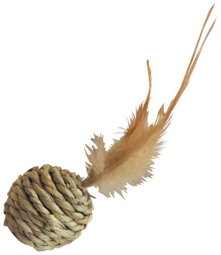 🐻🐭 Pelota de Sisal con pluma