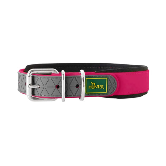 📿🐶 Collar Biothane Rosa Fucsia Hunter Comfort | Talla S (28-36 cm)