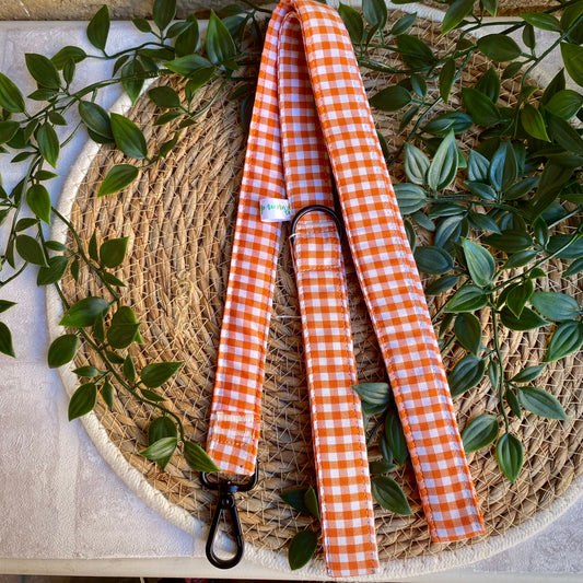 🐕🧡 Correa - Vichy Naranja