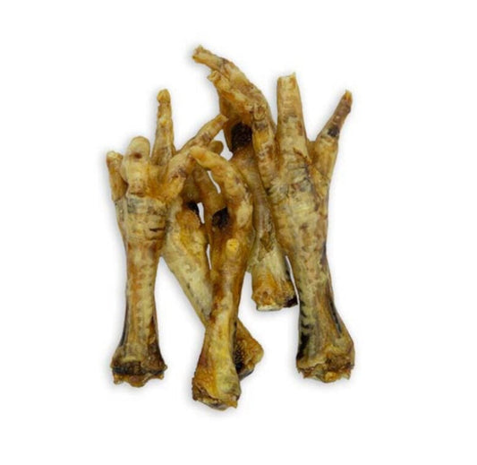 Patas de pollo deshidratadas