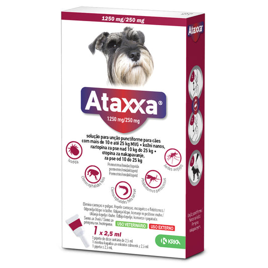 🦟 Ataxxa 10 25 kg | Pipeta Antiparasitaria Externa Mensual
