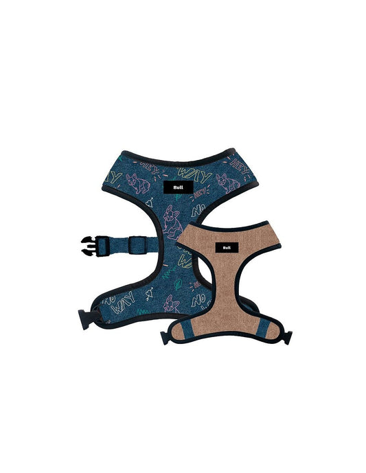 🔝🐾 Arnés Bull Duo Reversible Jeans